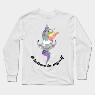 yoga unicorn Long Sleeve T-Shirt